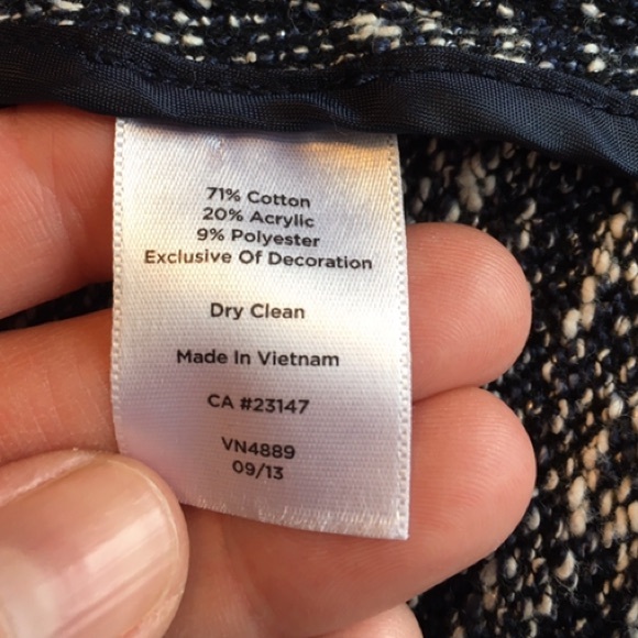 Talbots blue tweed zip jacket - Picture 4 of 9